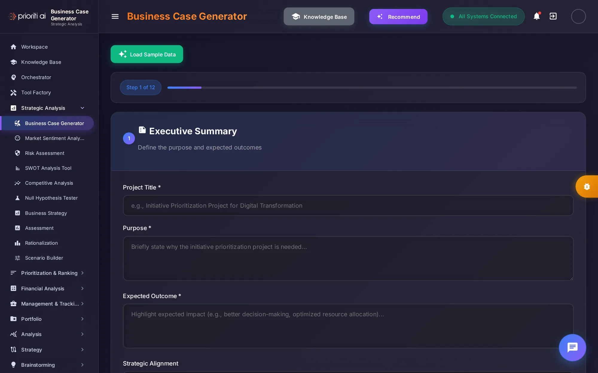 Business Case Generator