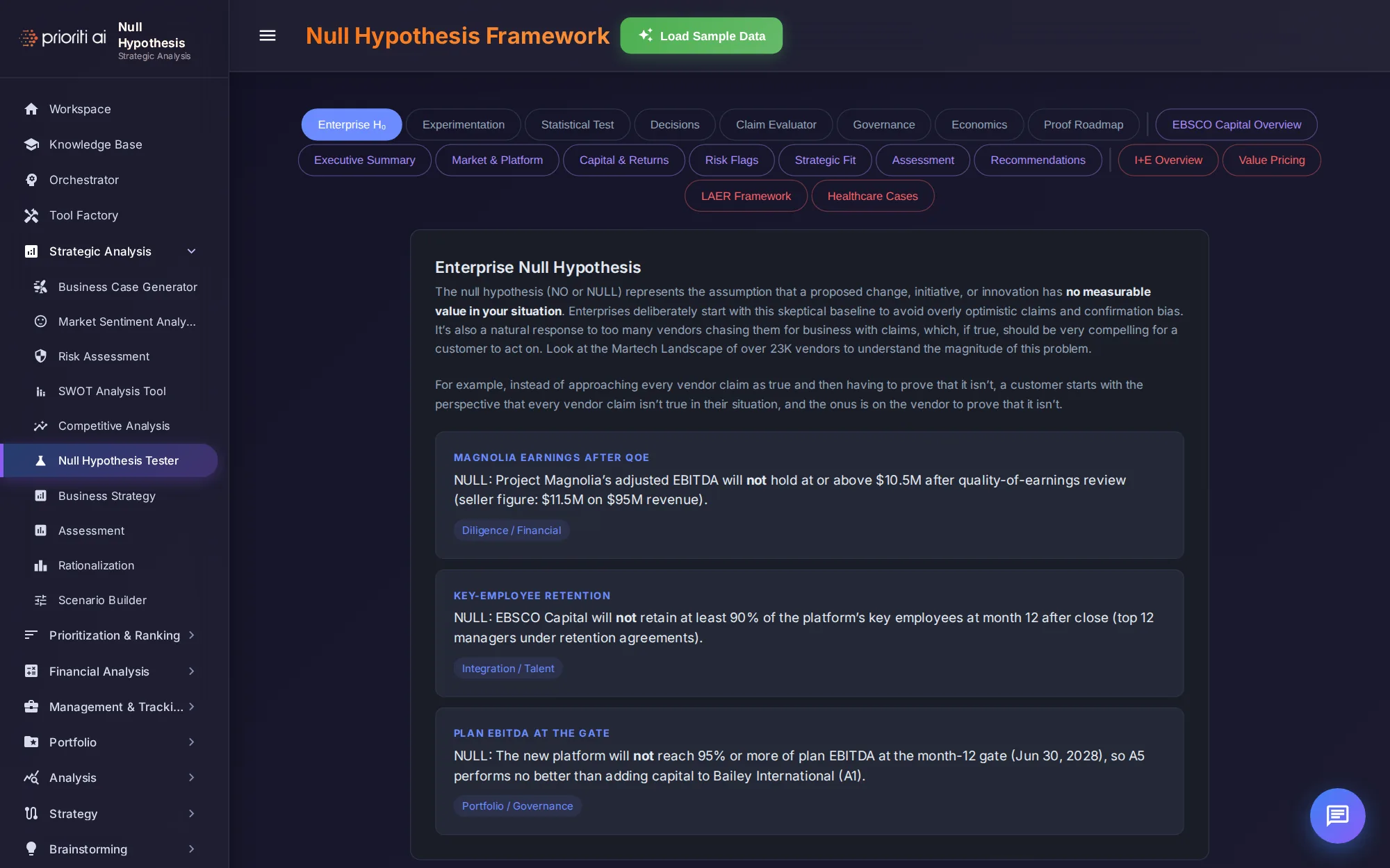 Null Hypothesis Tester