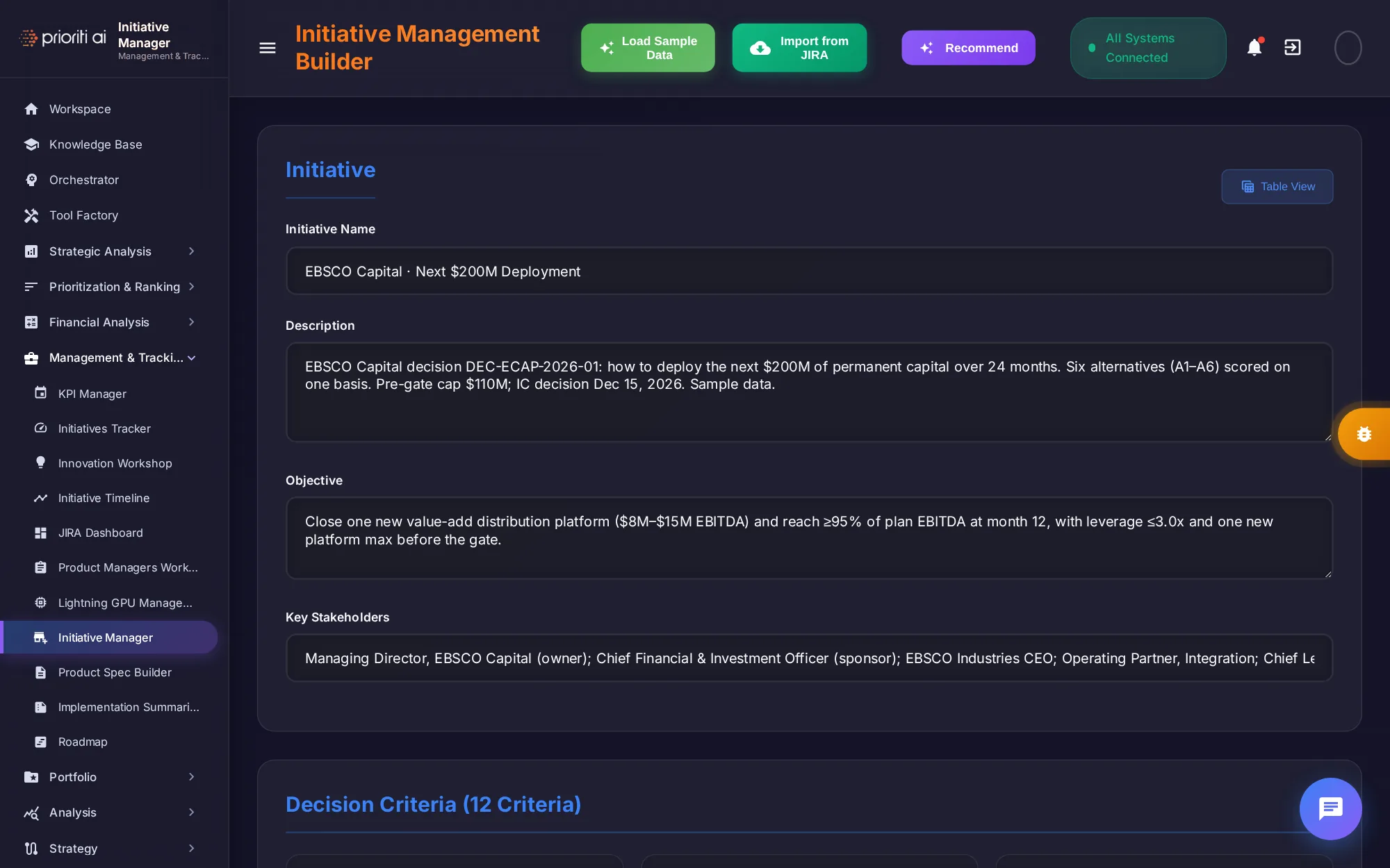 Initiative Manager