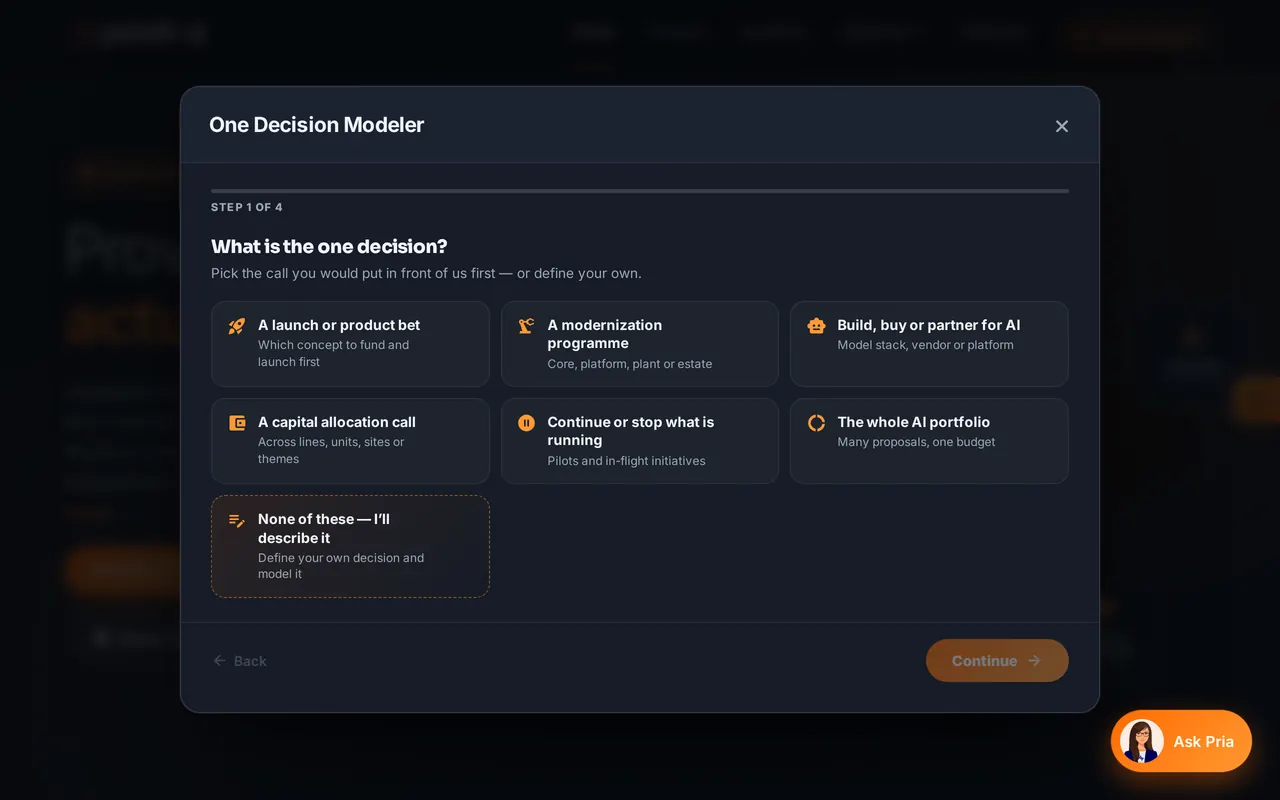 The One Decision Modeler
