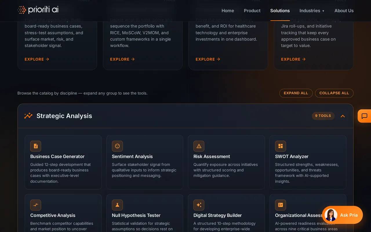 The tool catalog